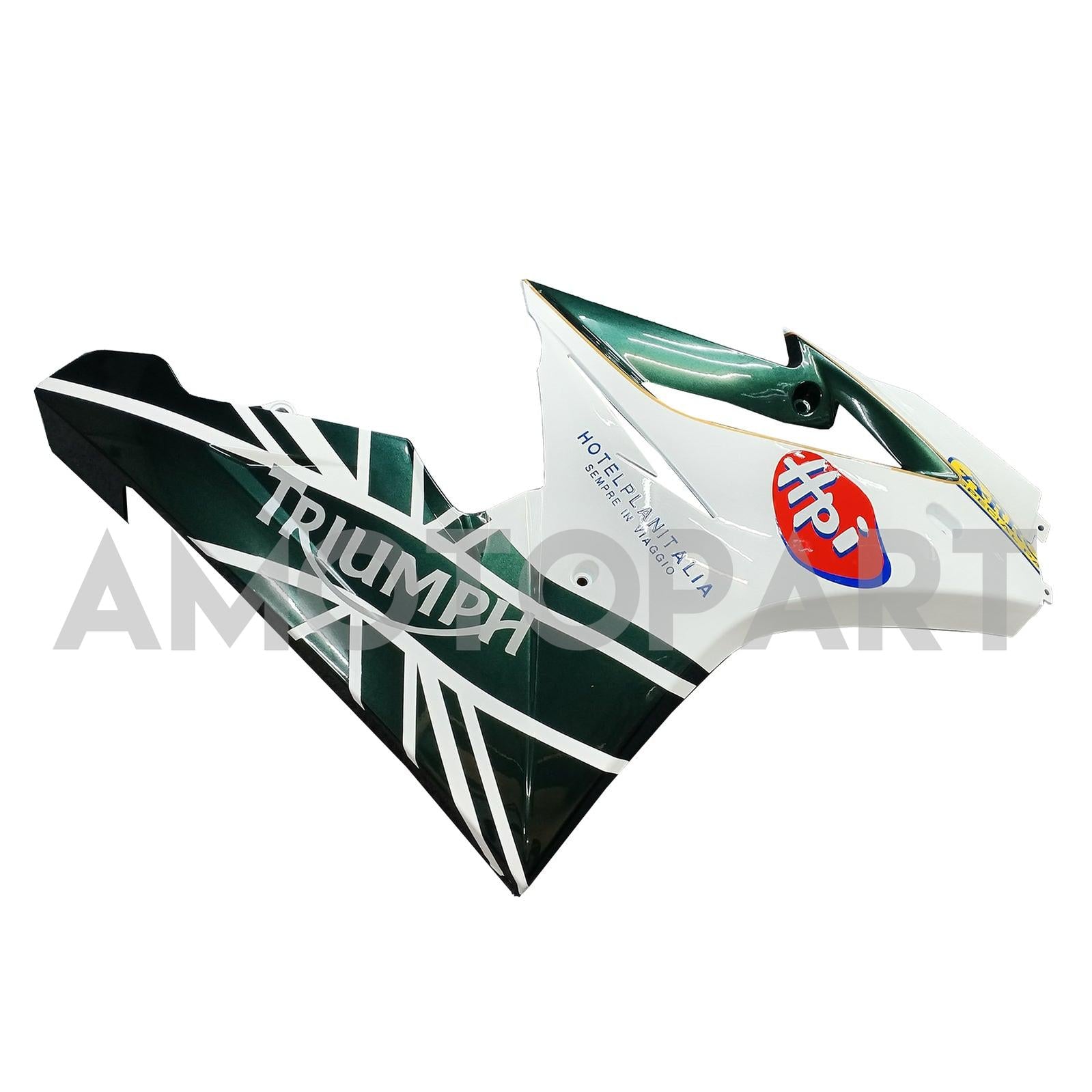 Amotopart 2006-2008 Triumph Daytona 675 Black & White Style 6 Fairing Kit