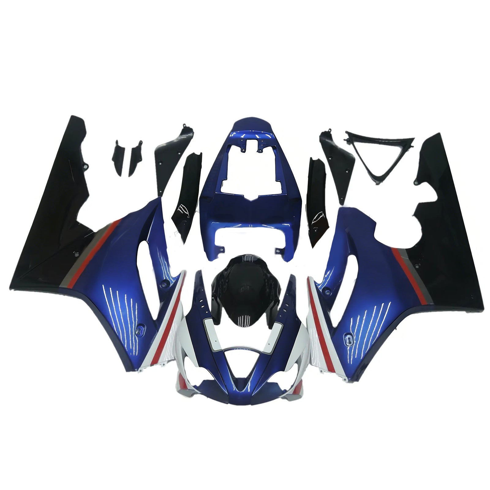 Amotopart 2006-2008 Kit carena Triumph Daytona 675 blu e nero