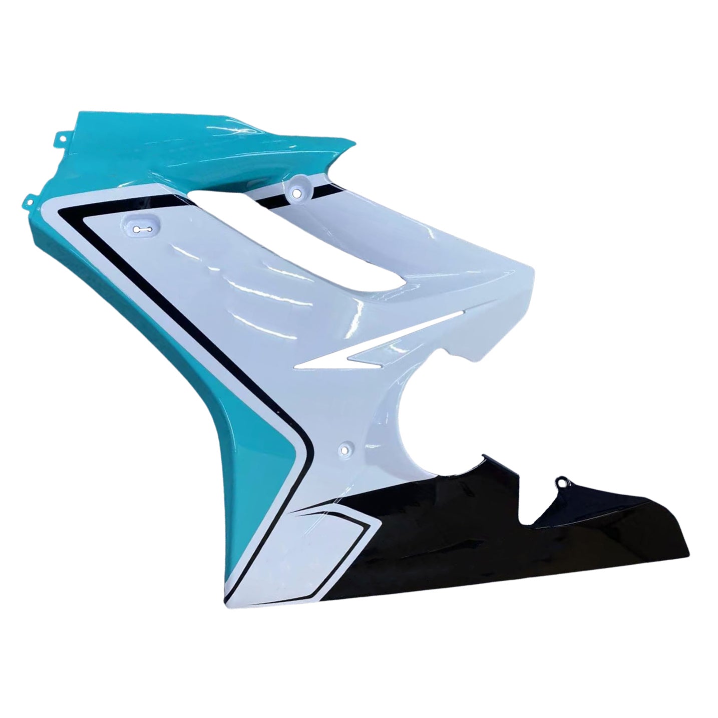 Amotopart 2006-2008 Triumph Daytona 675 White&Blue Style4 Fairing Kit