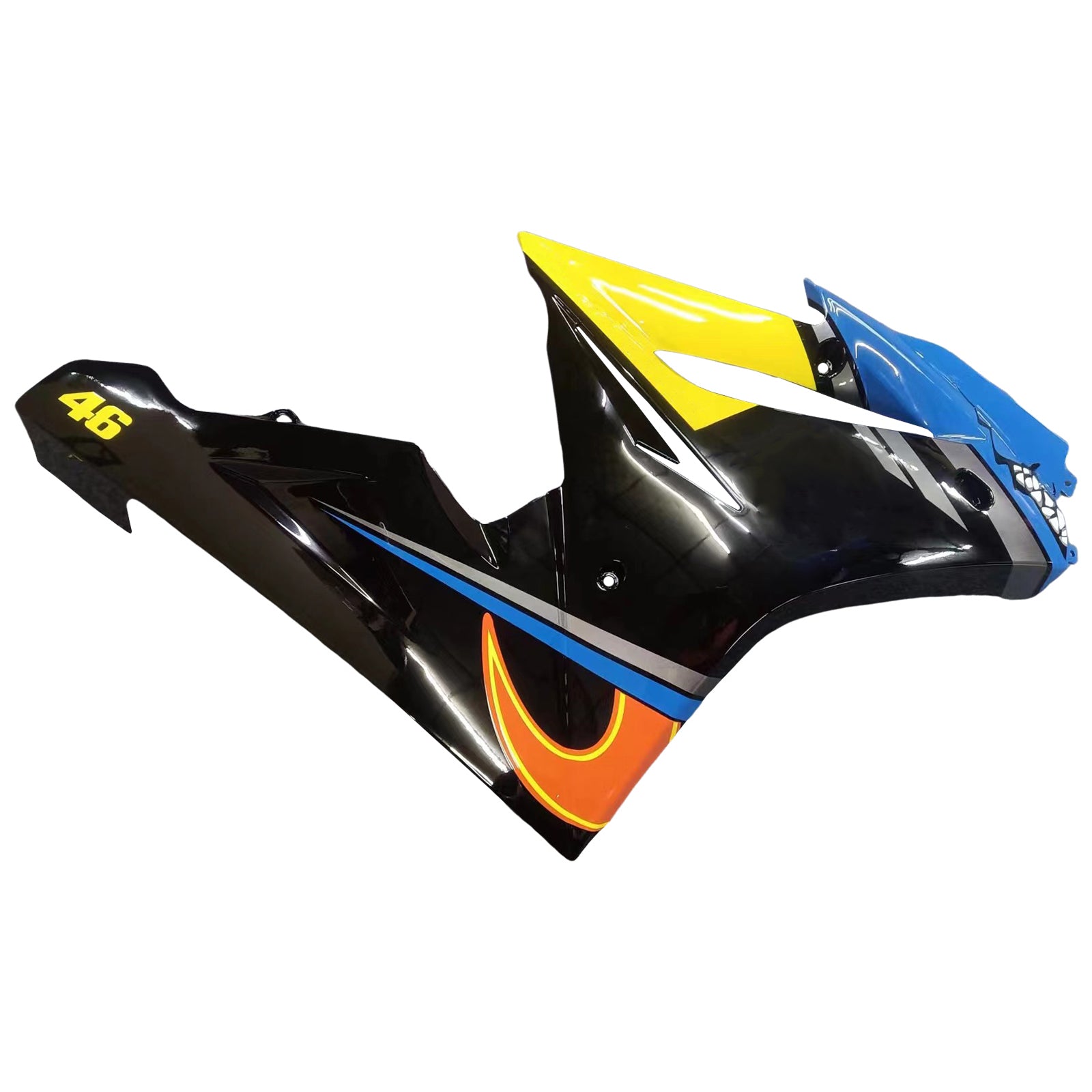 Amotopart 2006-2008 Triumph Daytona 675 Bleu&Kit de carénage Yellow Monster