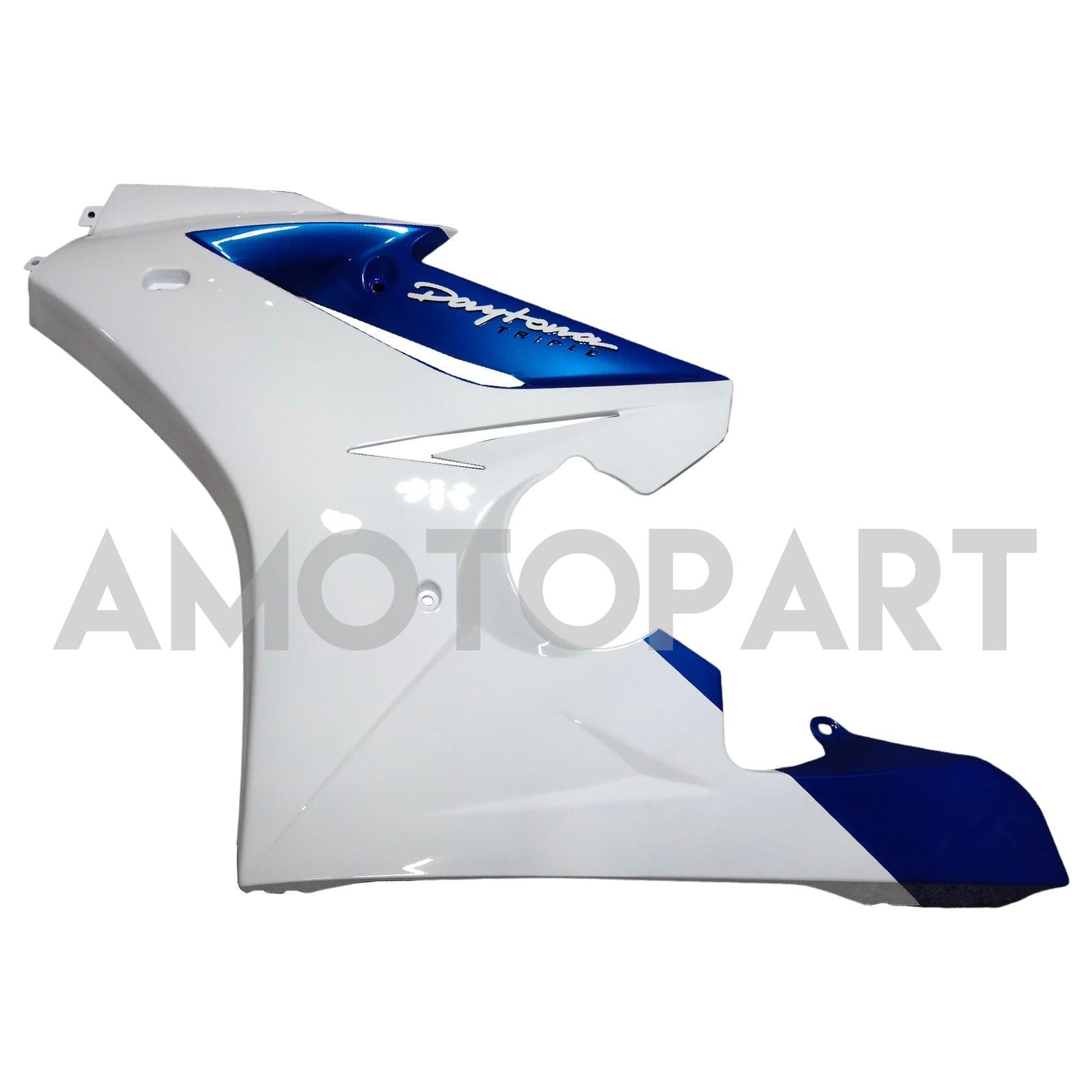 Amotopart 2006-2008 Triumph Daytona 675 White Blue Fairing Kit