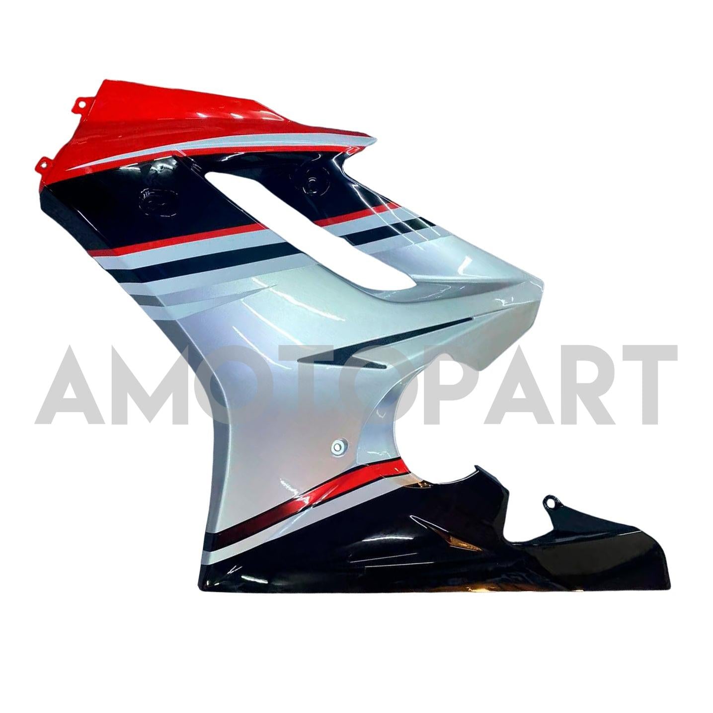 Amotopart 2006-2008 Triumph Daytona 675 Kit de carénage rouge blanc noir brillant