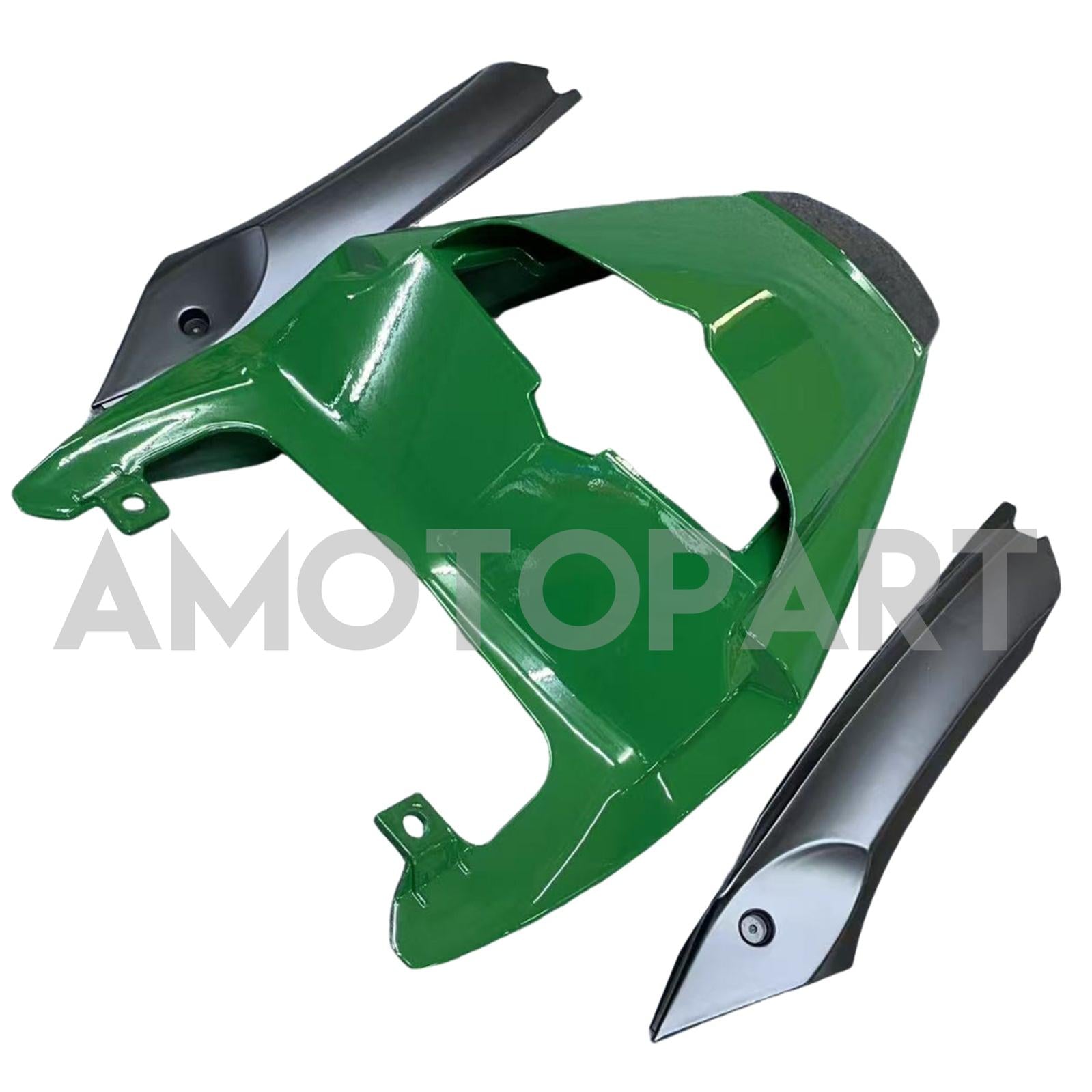 Amotopart 2006-2008 Triumph Daytona 675 Glänzende dunkelgrüne Schwarzverkleidung Kit
