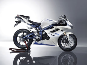 Amotopart 2009-2012 Triumph Daytona 675 Fairing White&Blue Kit