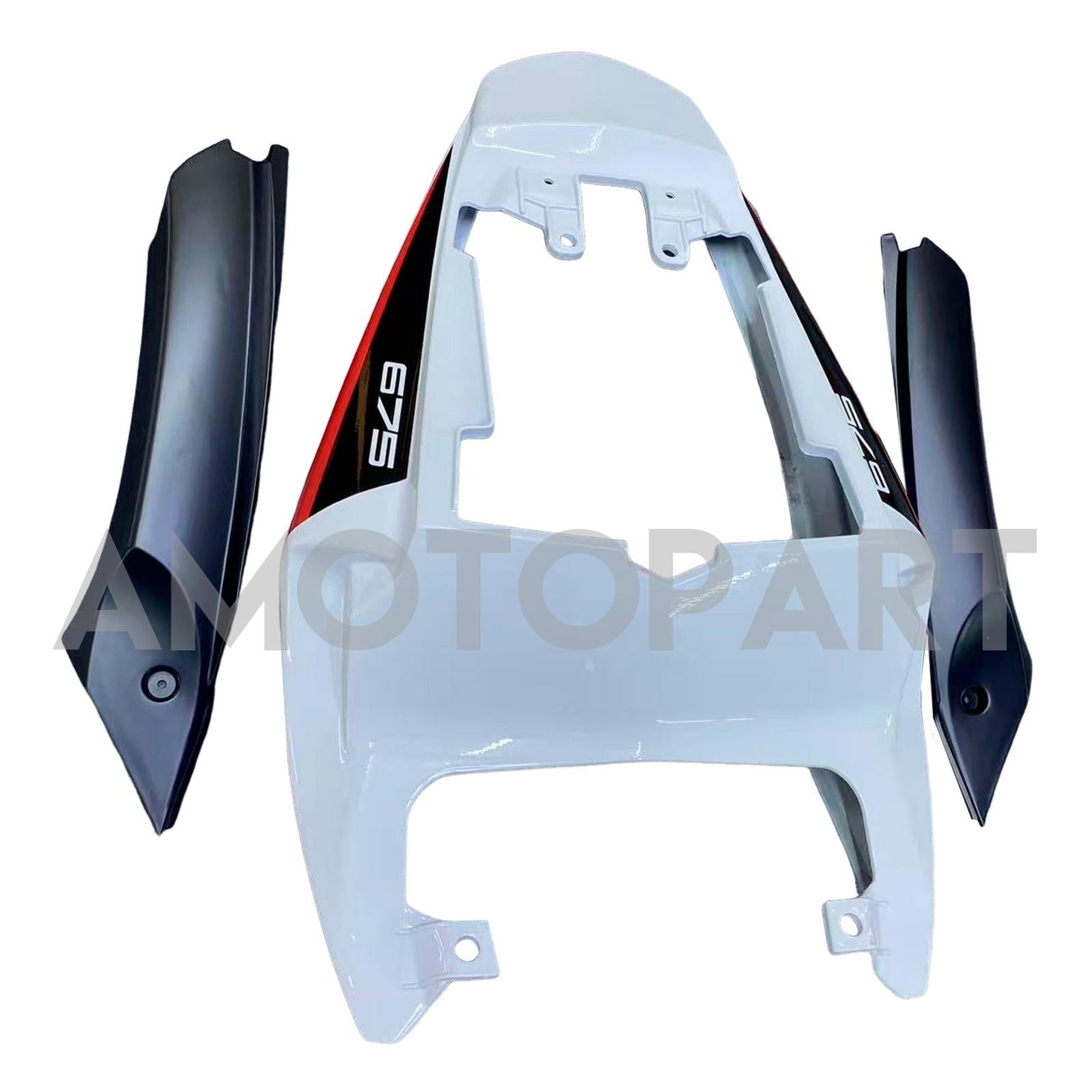 Amotopart 2009-2012 Triumph Daytona 675 Fairing White Kit