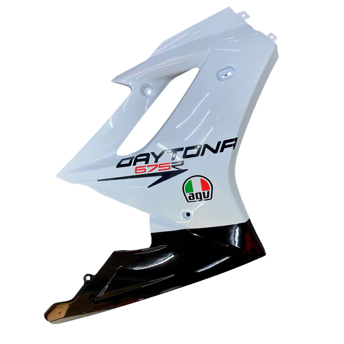 Amotopart 2009-2012 Triumph Daytona 675 Fairing White Kit