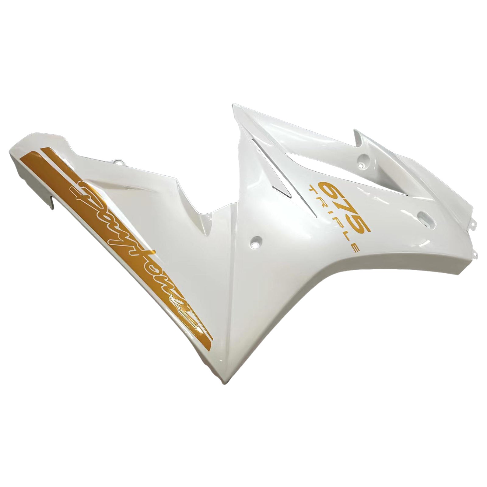 Amotopart 2009-2012 Triumph Daytona 675 White Fairing Kit