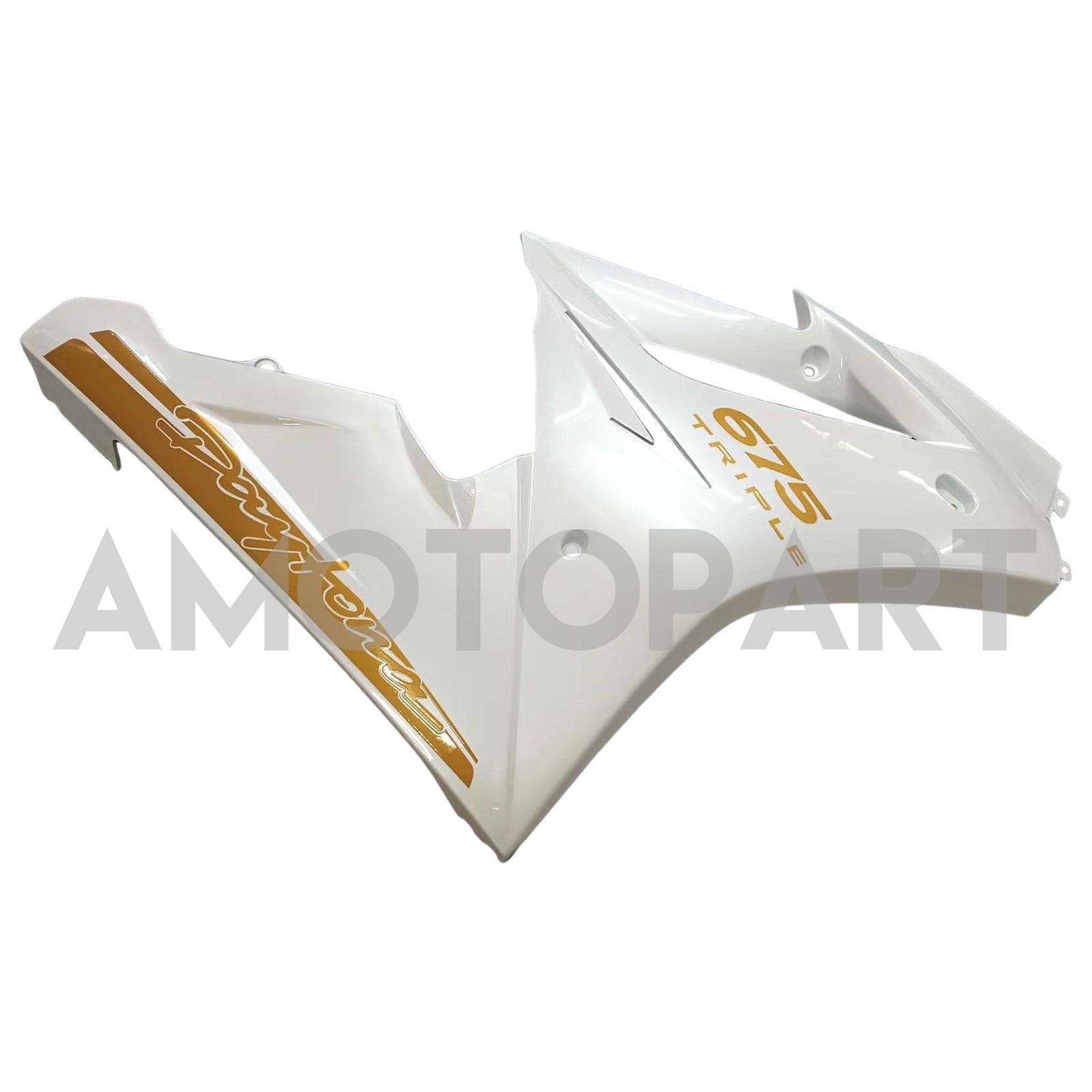 Amotopart 2009-2012 Triumph Daytona 675 White Fairing Kit