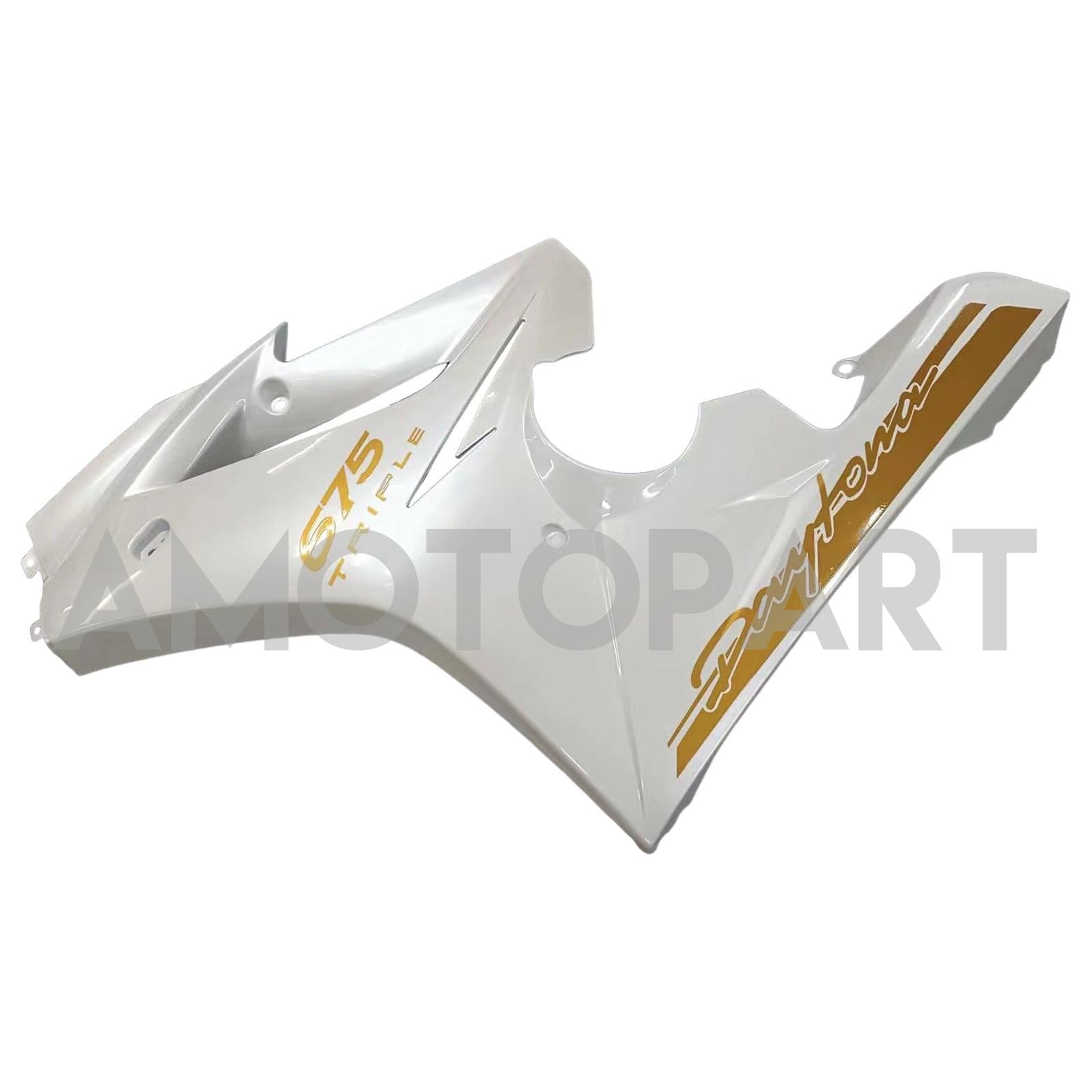 Amotopart 2009-2012 Triumph Daytona 675 White Fairing Kit