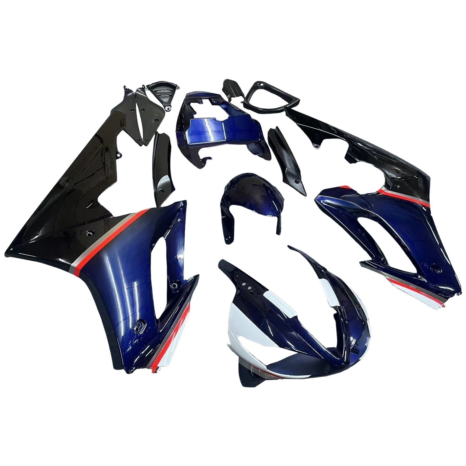 Amotopart 2009-2012 Triumph Daytona 675 Blue&Black Style2 Fairing Kit