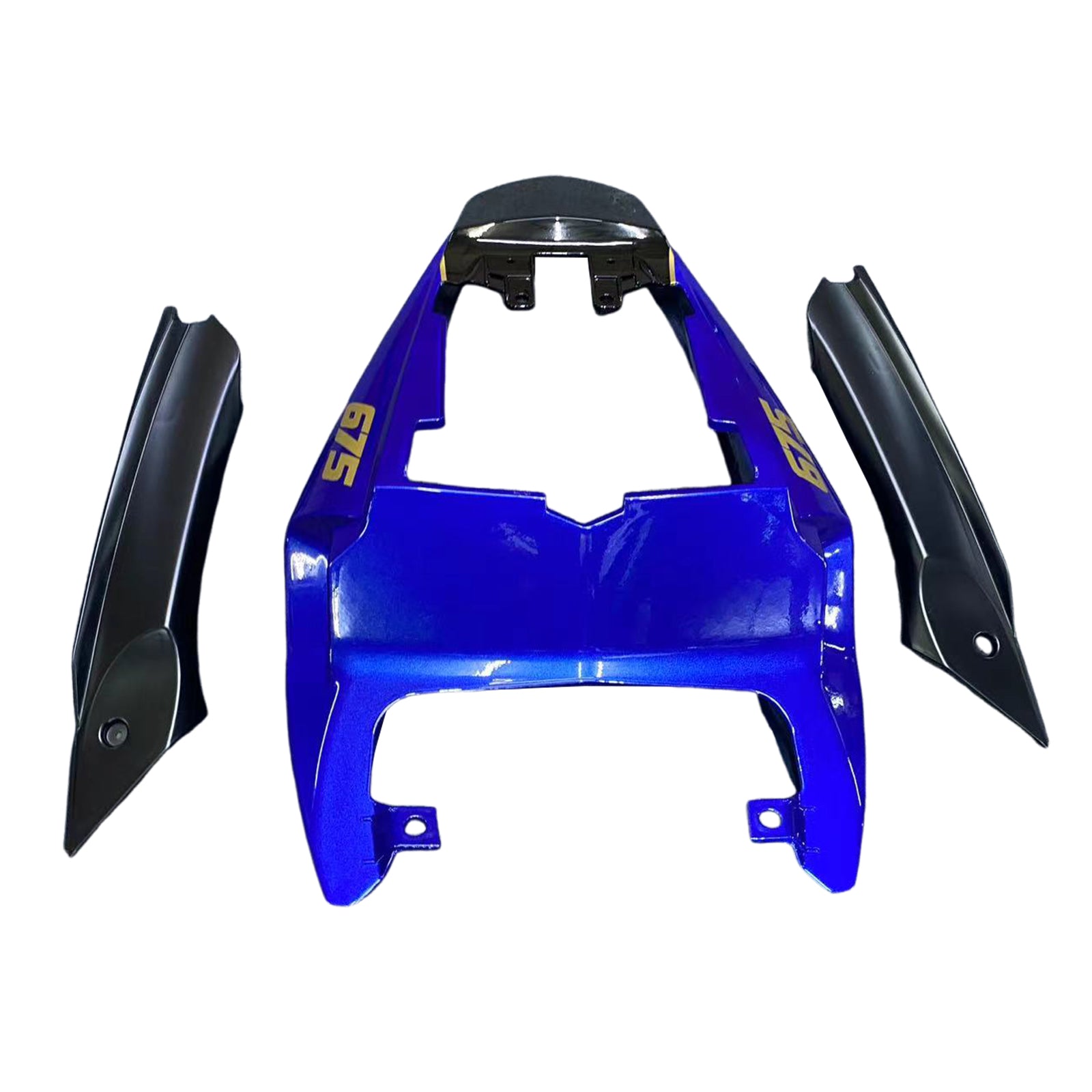 Amotopart 2009-2012 Triumph Daytona 675 Blue&Black Style1 Fairing Kit