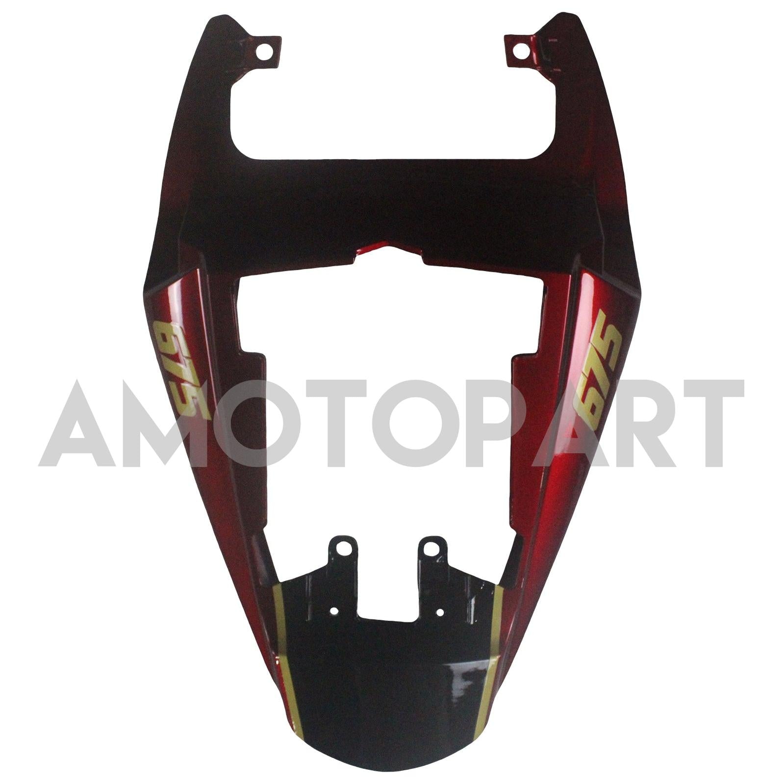 Amotopart 2009-2012 Triumph Daytona 675 Red & Black Fairing Kit