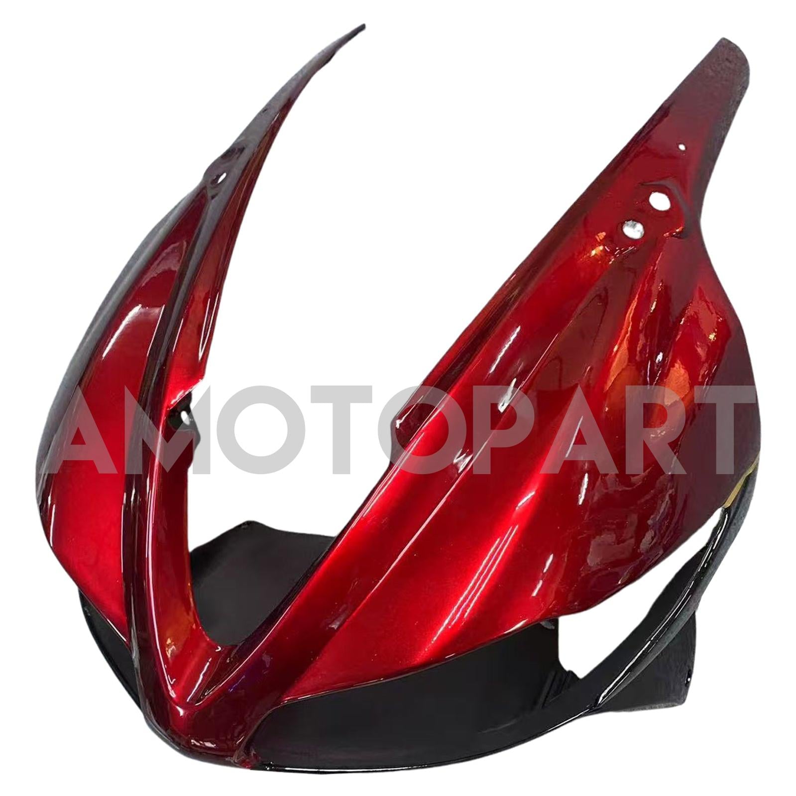 Amotopart 2009-2012 Triumph Daytona 675 Kit de carénage noir rouge noir brillant