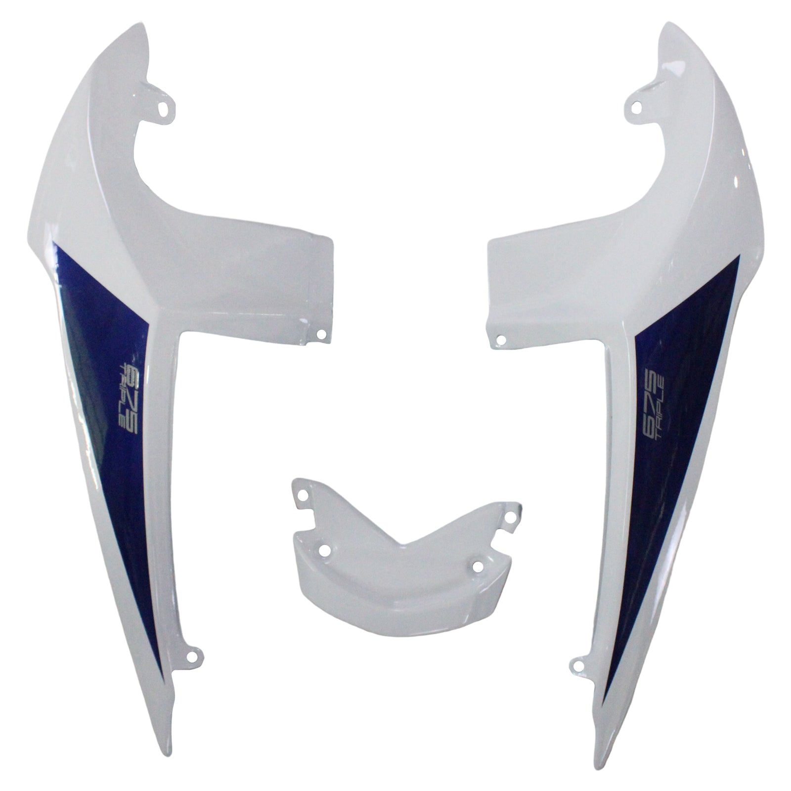 Amotopart Triumph 2013-2017 Daytona 675 White With Blue Fairing Kit