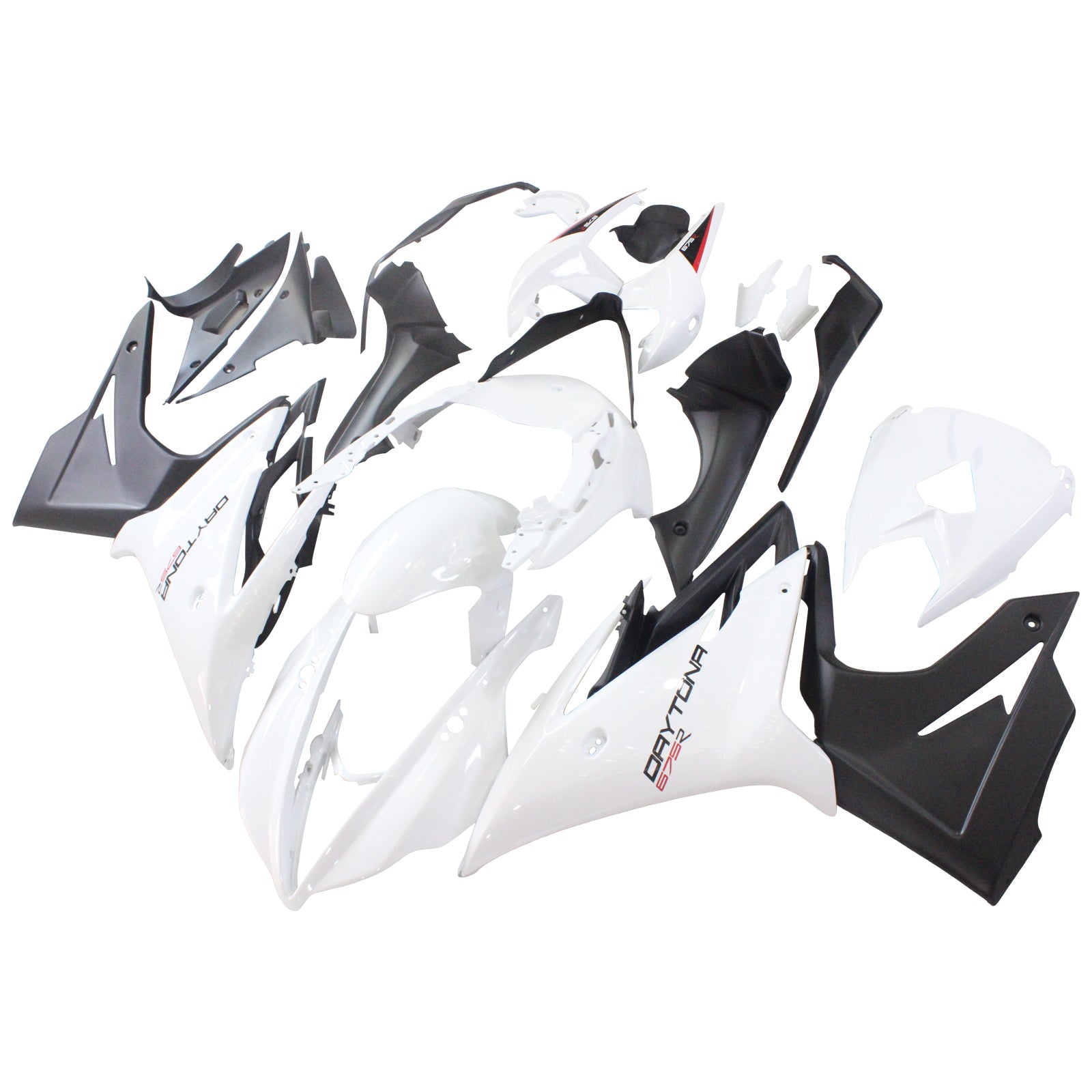 Amotopart Triumph Daytona 675 2013-2017 White&Black Fairing Kit