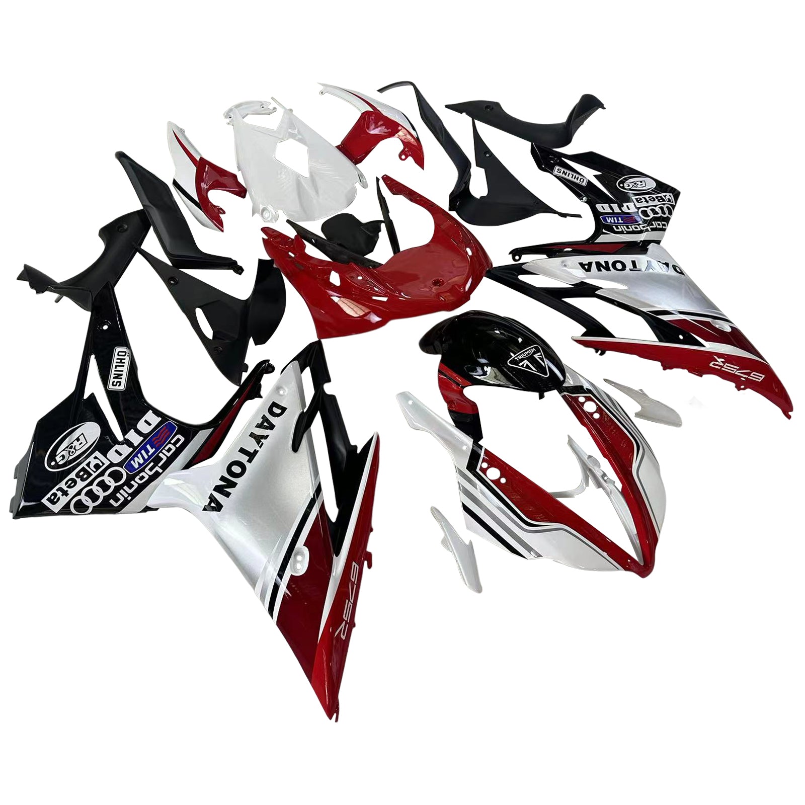 Amotopart Triumph Daytona 675 2013-2017 Red&White Style2 Fairing Kit