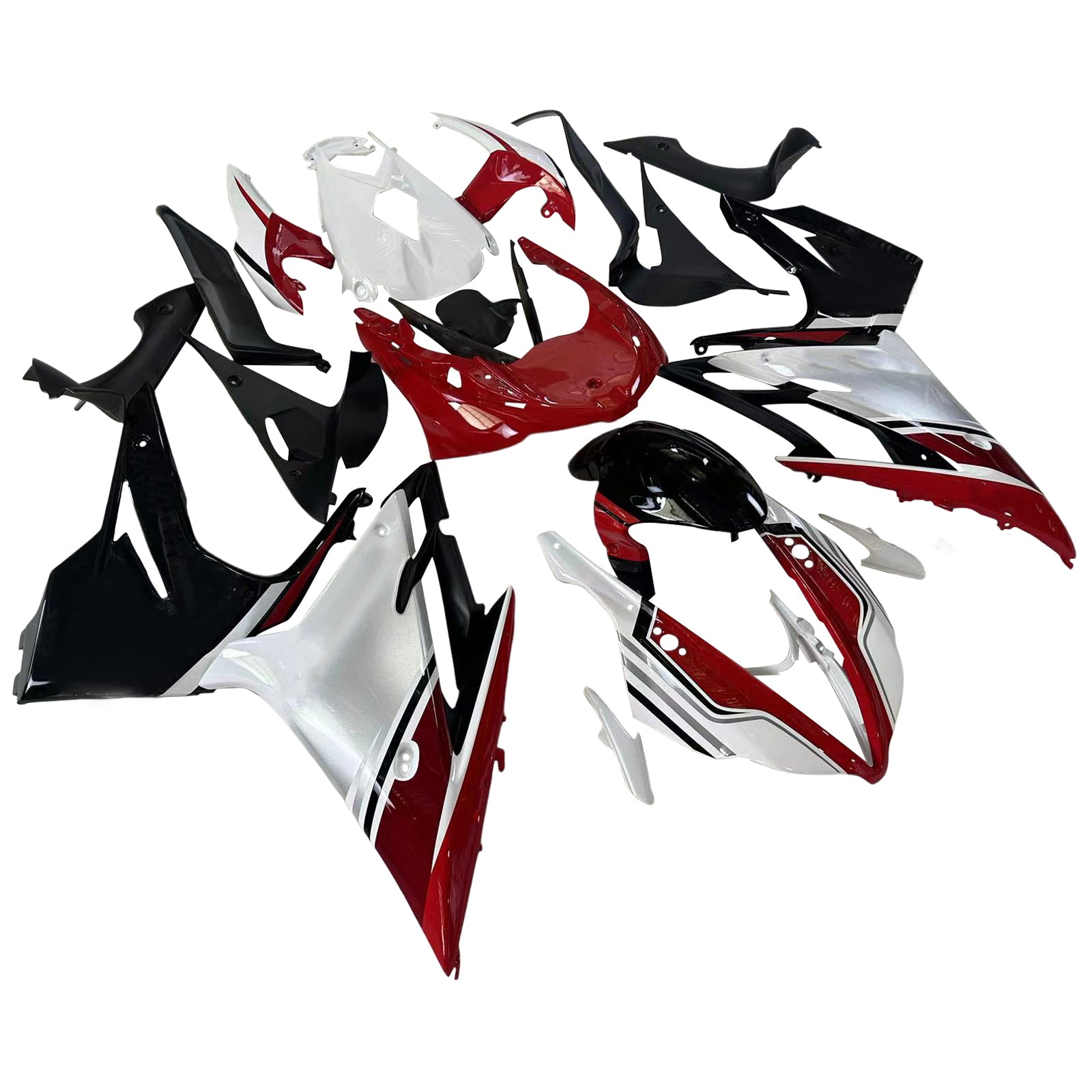 Amotopart Triumph Daytona 675 2013-2017 Red&White Style2 Fairing Kit