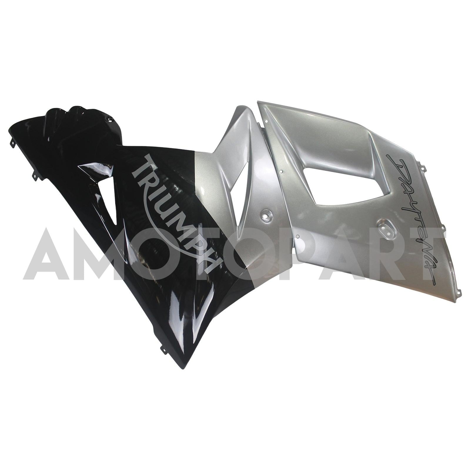 Amotopart Triumph 2002-2005 Daytona 600/650 Sliver&Black Fairing Kit
