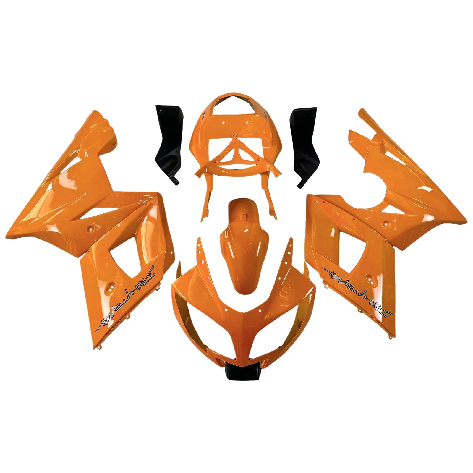 Amotopart Triumph 2002–2005 Daytona 600/650 Orange Verkleidungsset