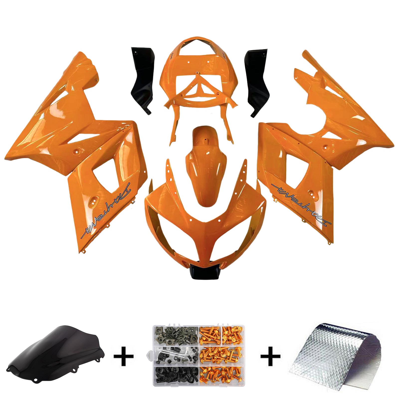 Amotopart Triumph 2002-2005 Daytona 600/650 Orange Fairing Kit