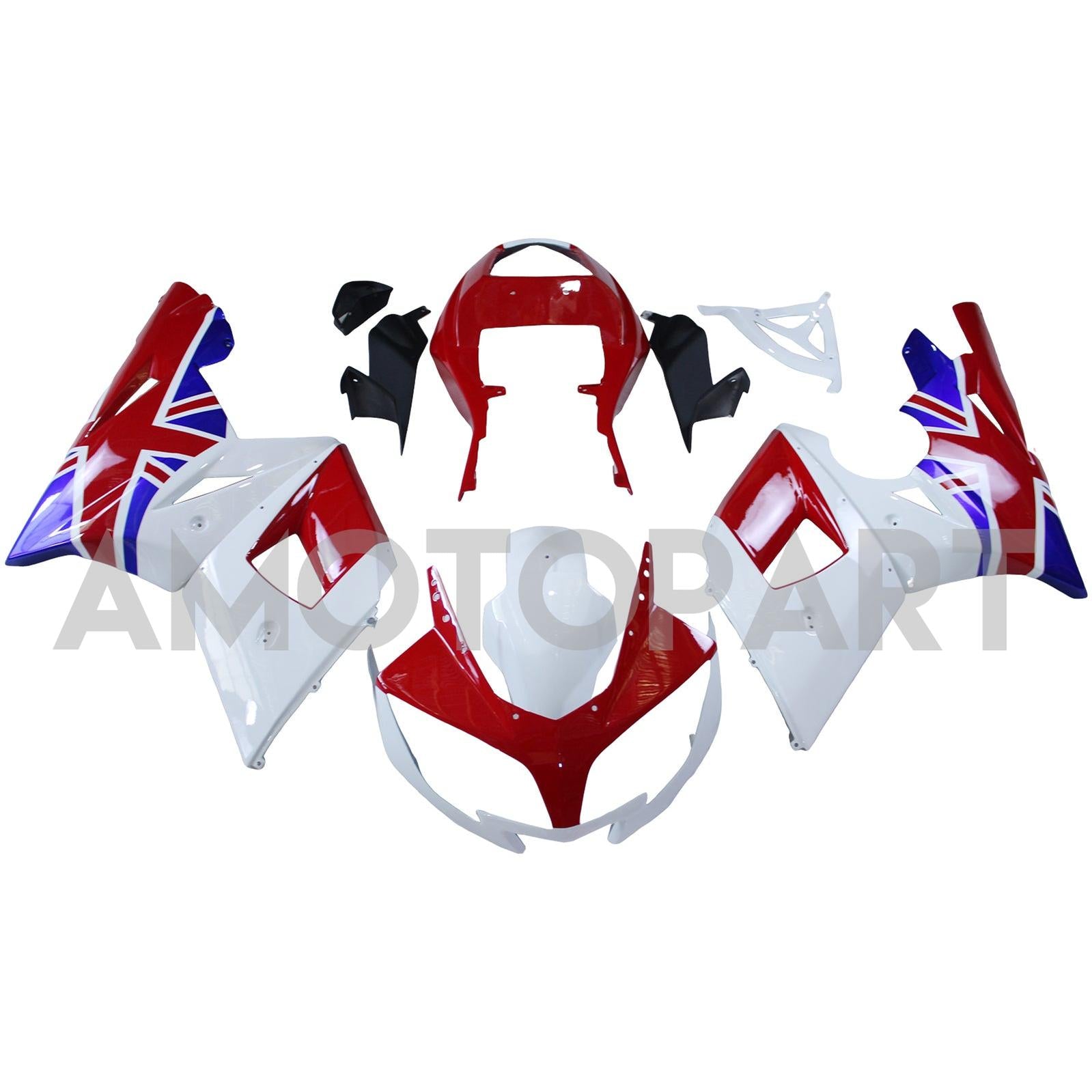 Amotopart 2002-2005 Triumph Daytona 600 650 England Flag Fairing Kit