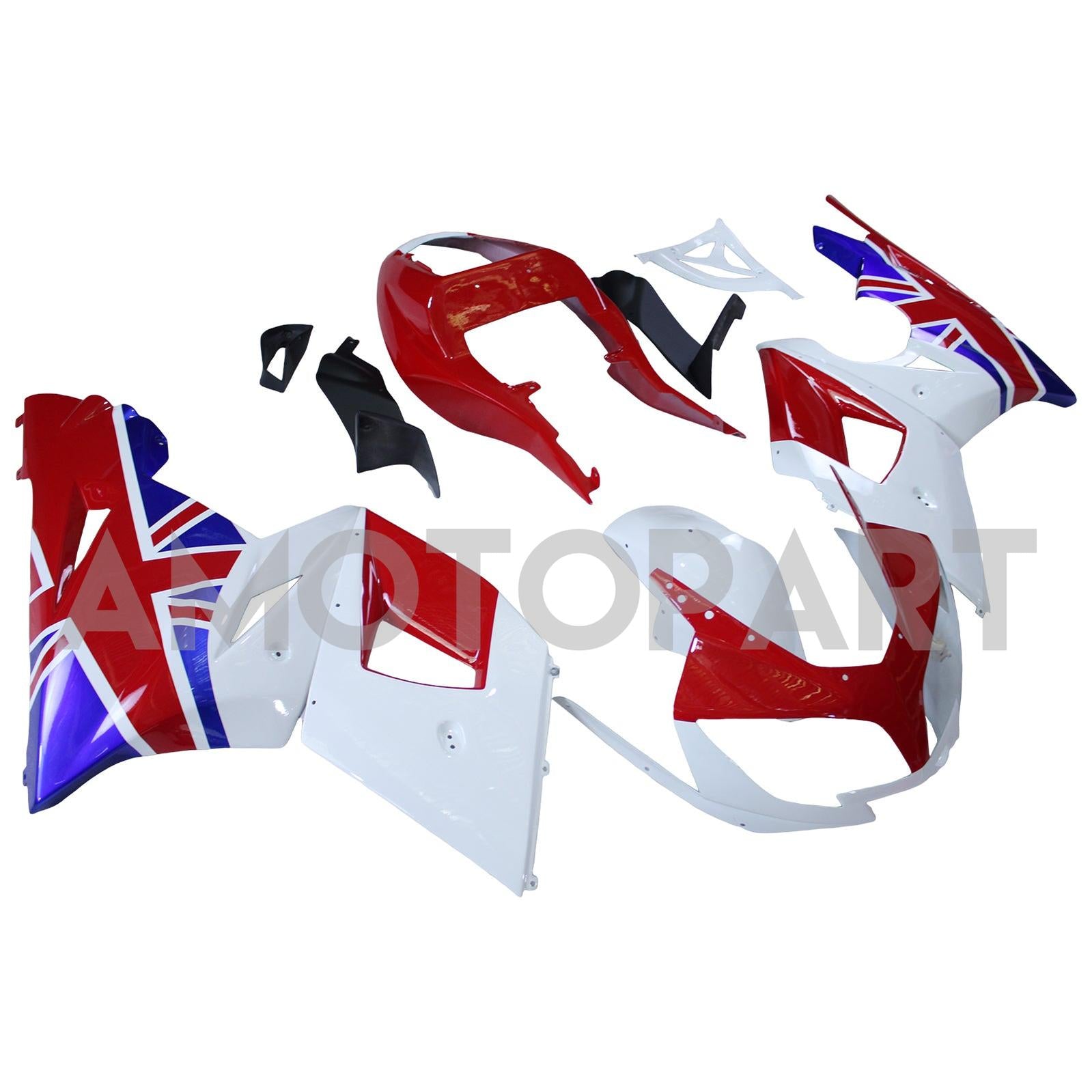 Amotopart 2002-2005 Triumph Daytona 600 650 England Flag Fairing Kit