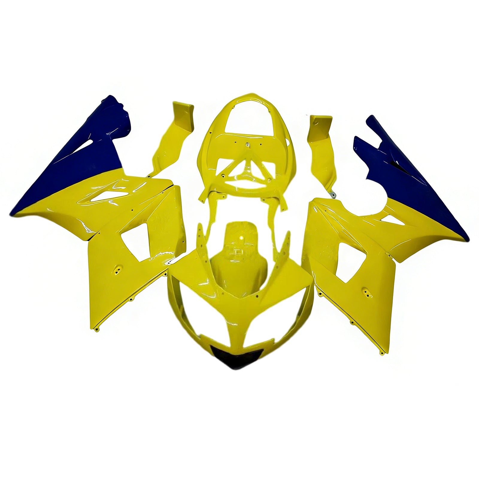 Amotopart 2002-2005 Triumph Daytona 600 650 Yellow&Blue Fairing Kit