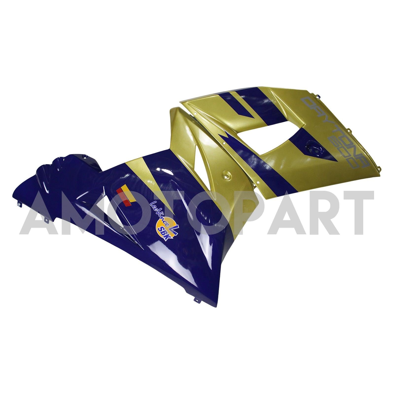 Amotopart 2002-2005 Triumph Daytona 600 650 Gold&Blue Fairing Kit