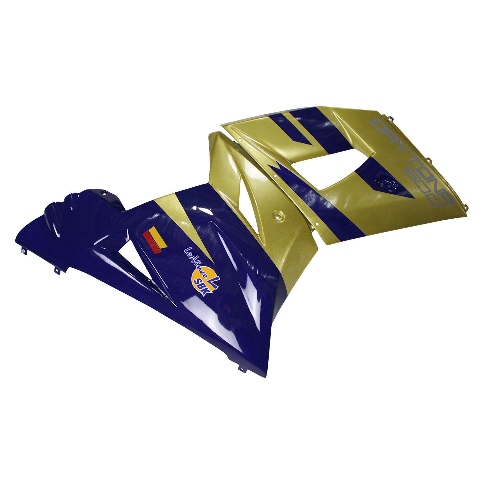 Amotopart 2002-2005 Triumph Daytona 600 650 Gold&Blue Fairing Kit