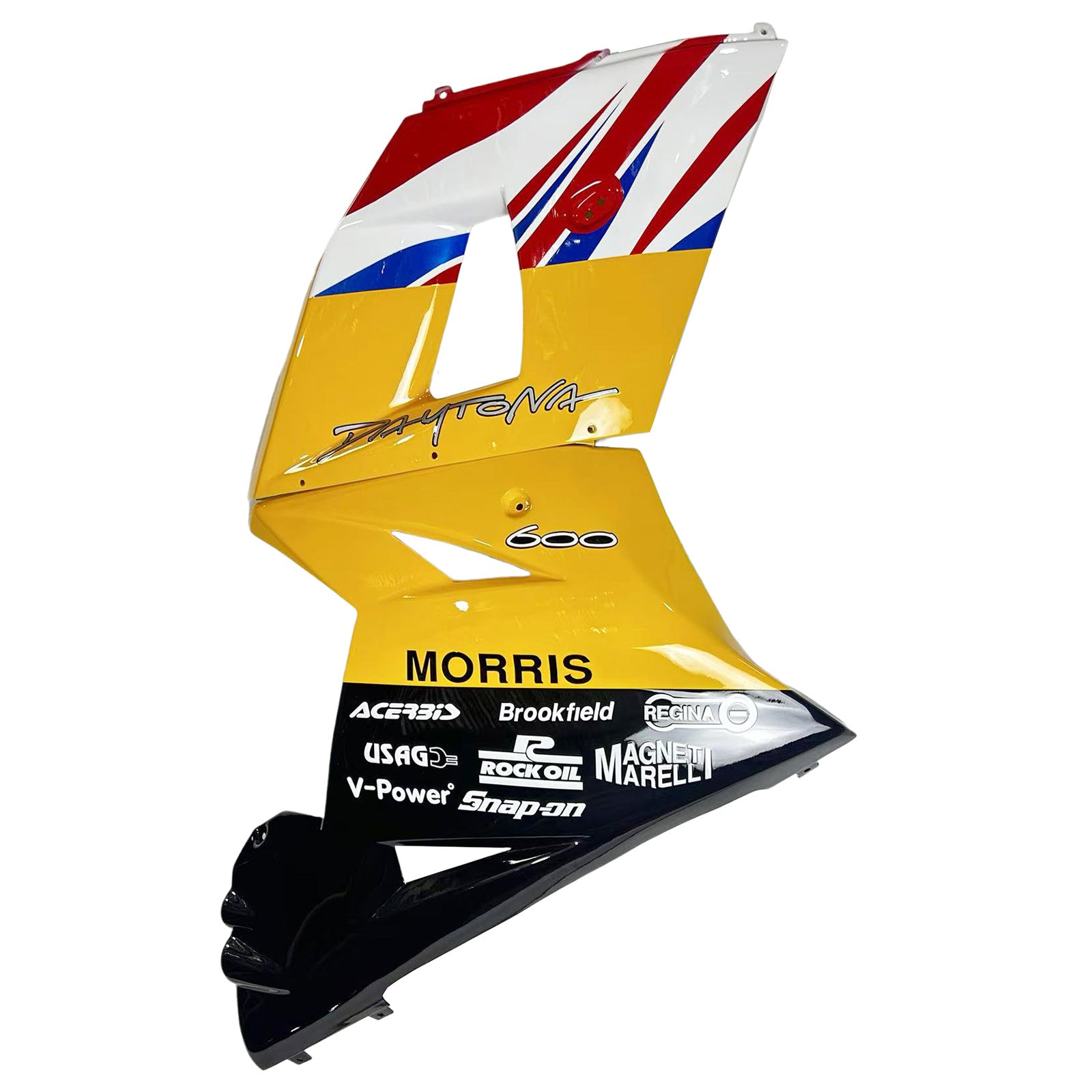 Amotopart 2002-2005 Triumph Daytona 600 650 Yellow with Flag Fairing Kit