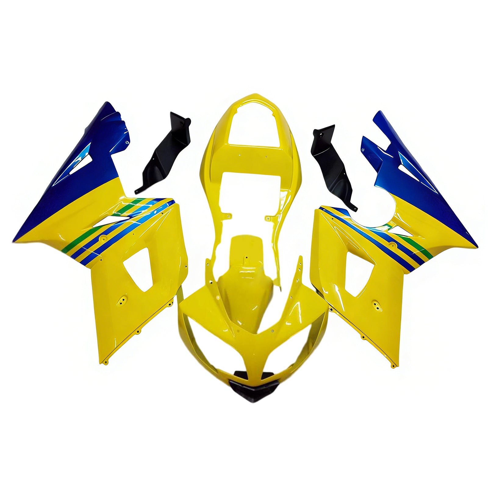 Amotopart 2002-2005 Triumph Daytona 600 650 Blue&Yellow Fairing Kit
