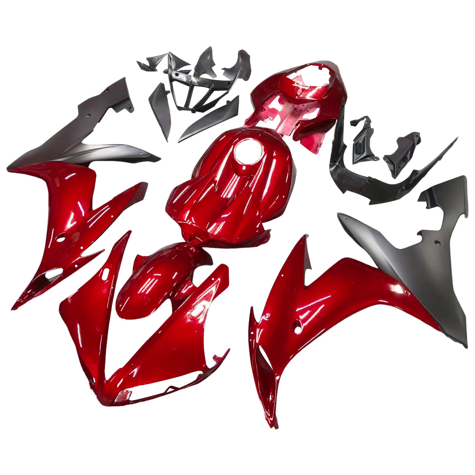 Amotopart 2004 2005 2006 YAMAHA YZF R1 Fairing Gloss Red Kit