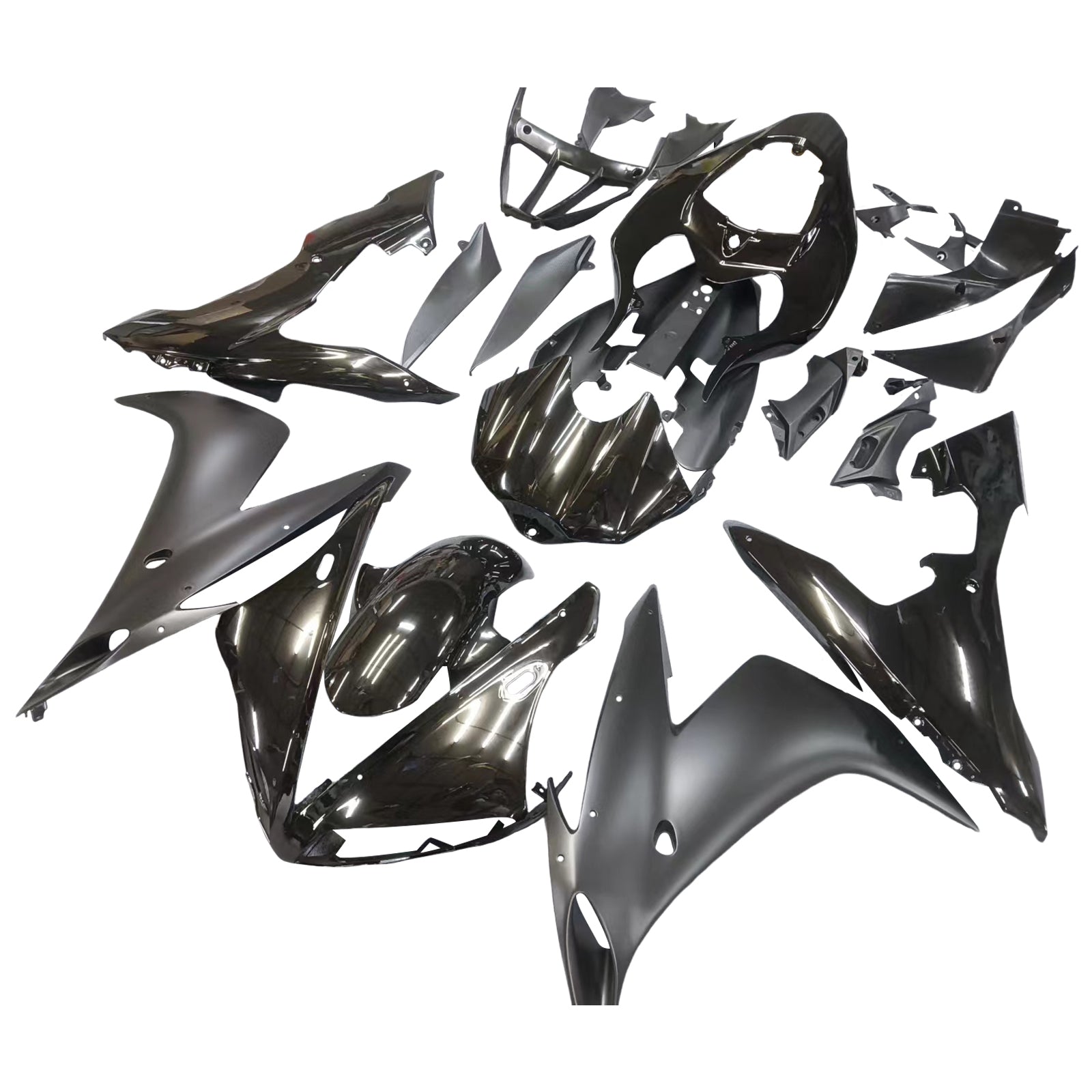 Amotopart 2004-2006 ヤマハ YZF R1 フェアリング グロスマットブラック フェアリングキット