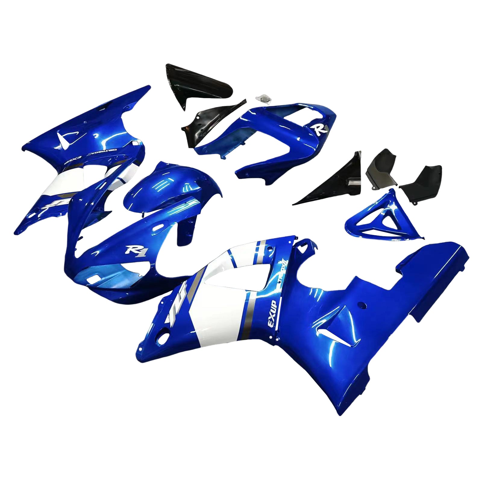 Amotopart Fairings Yamaha YZF R1 2000-2001 Fairing Blue Fairing Kit