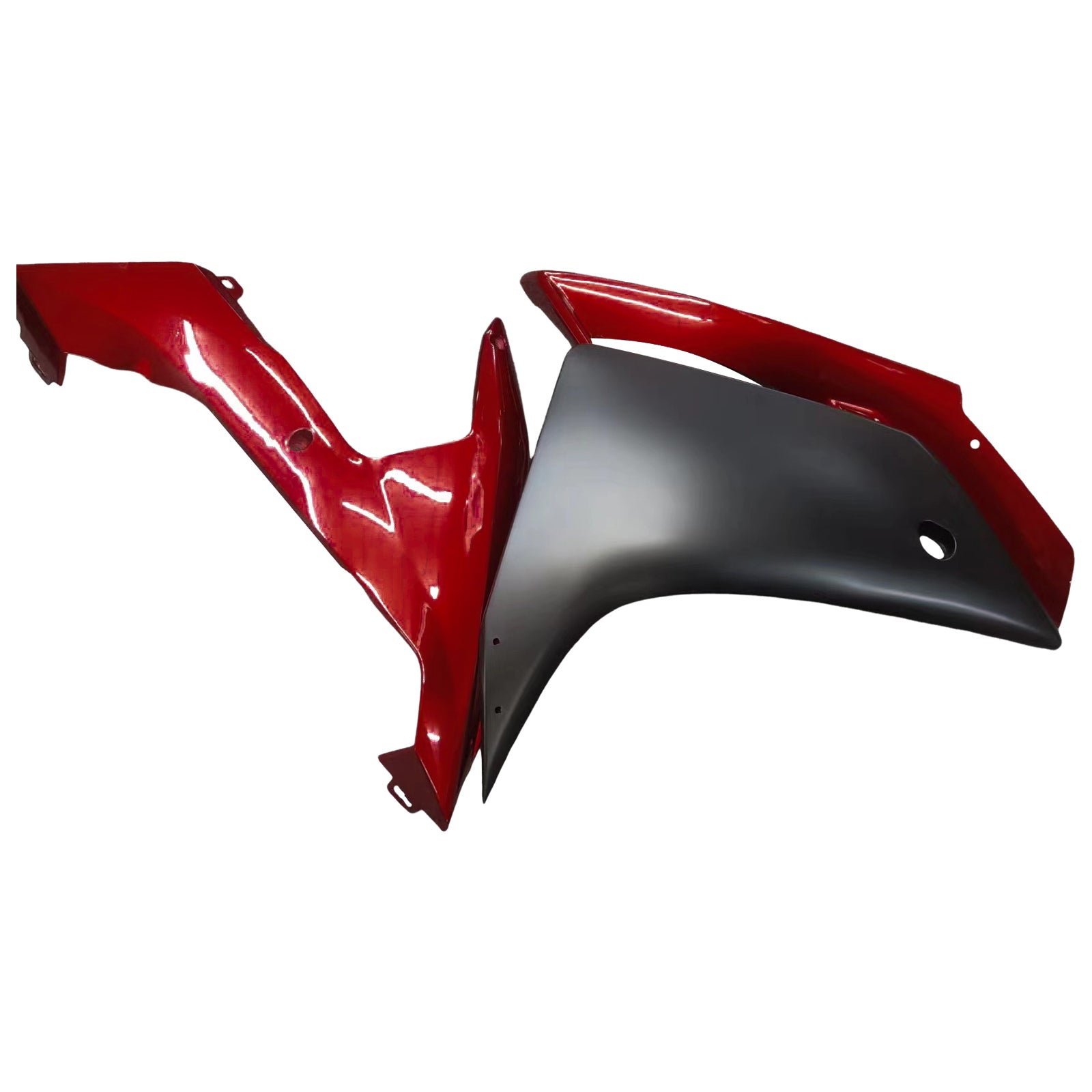 Amotopart 2007–2008 Yamaha YZF R1 Verkleidung, schwarz-rotes Verkleidungsset