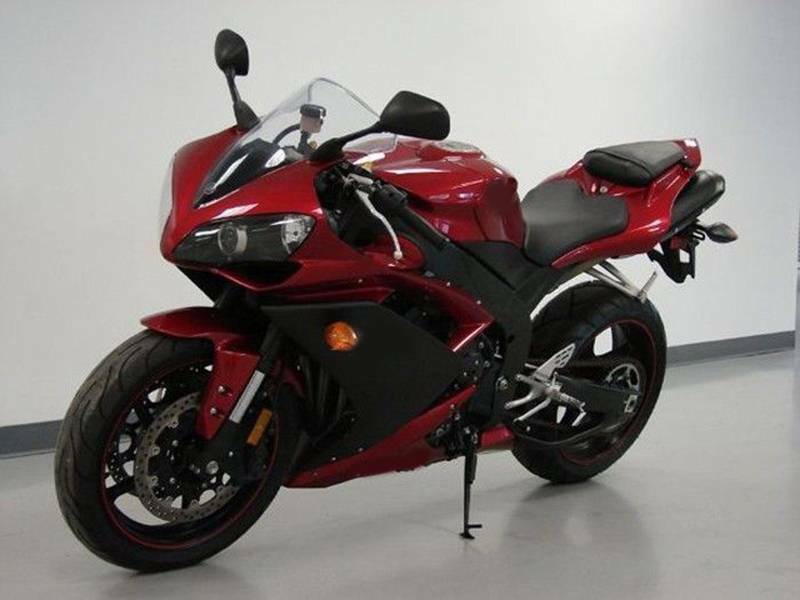 Amotopart 2007-2008 Yamaha YZF R1 Kit de carenado negro rojo