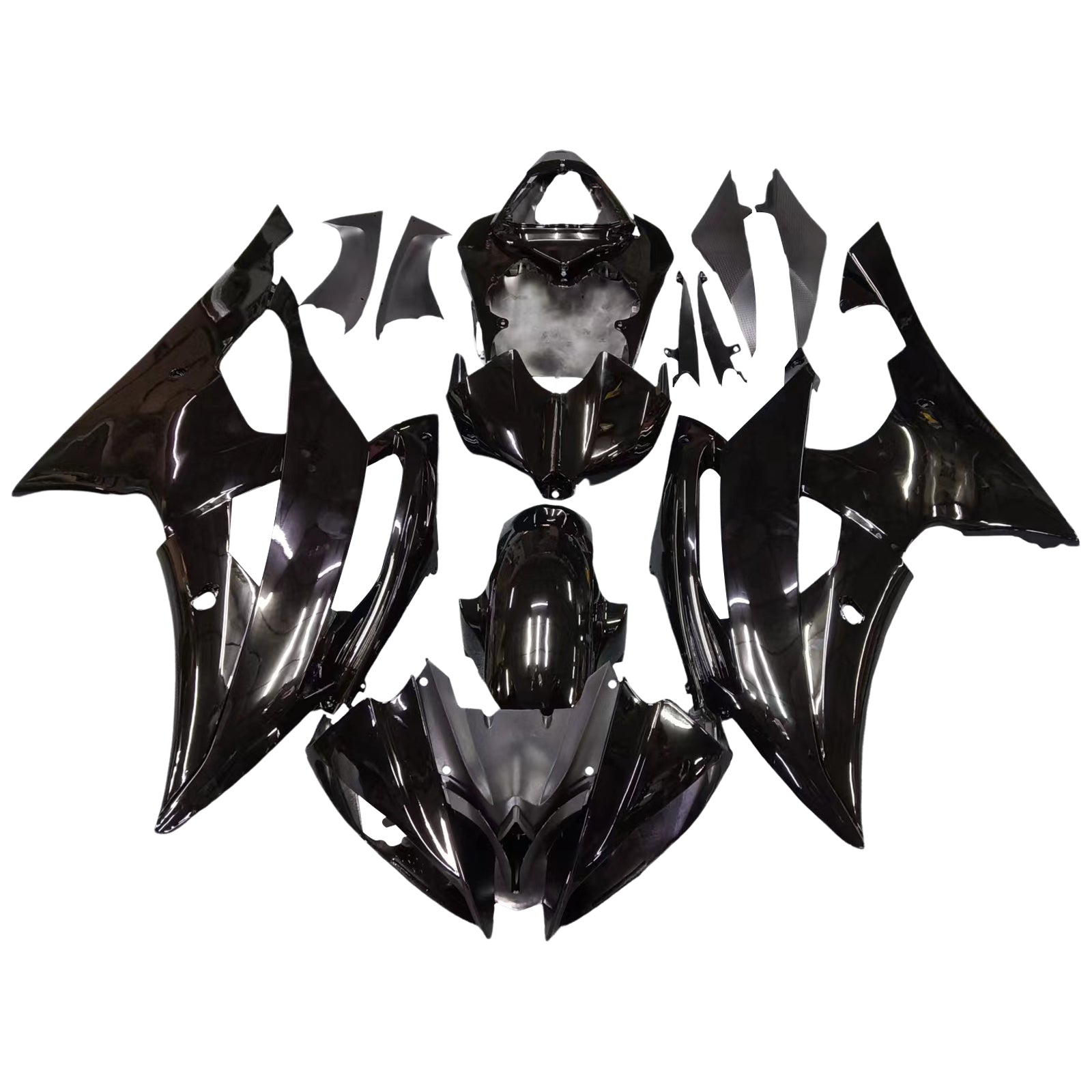 Amotopart 2008-2016 ヤマハ YZF-R6 フェアリング グロスブラック