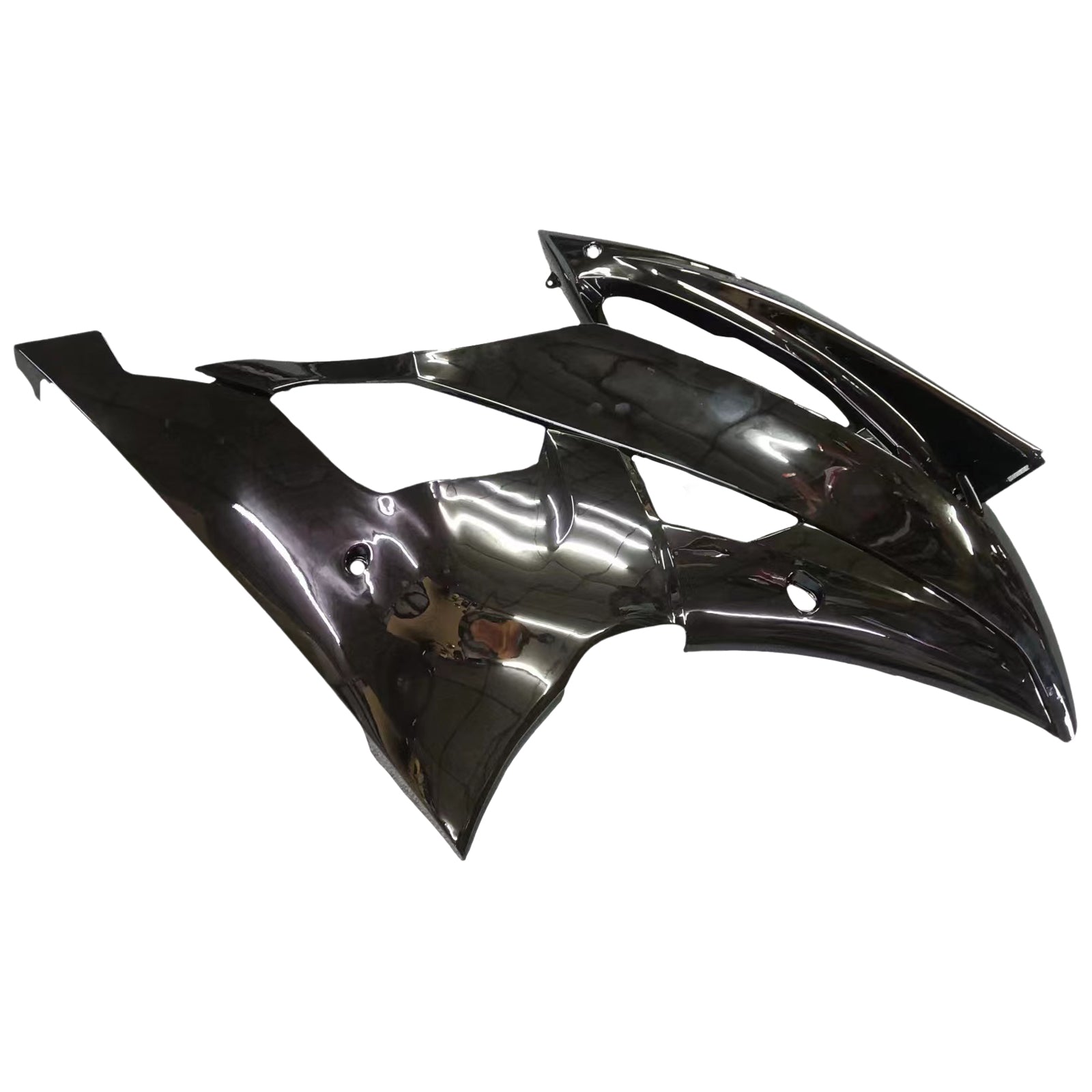 Amotopart 2008-2016 Yamaha YZF-R6 Fairing Gloss Black Fairing Kit