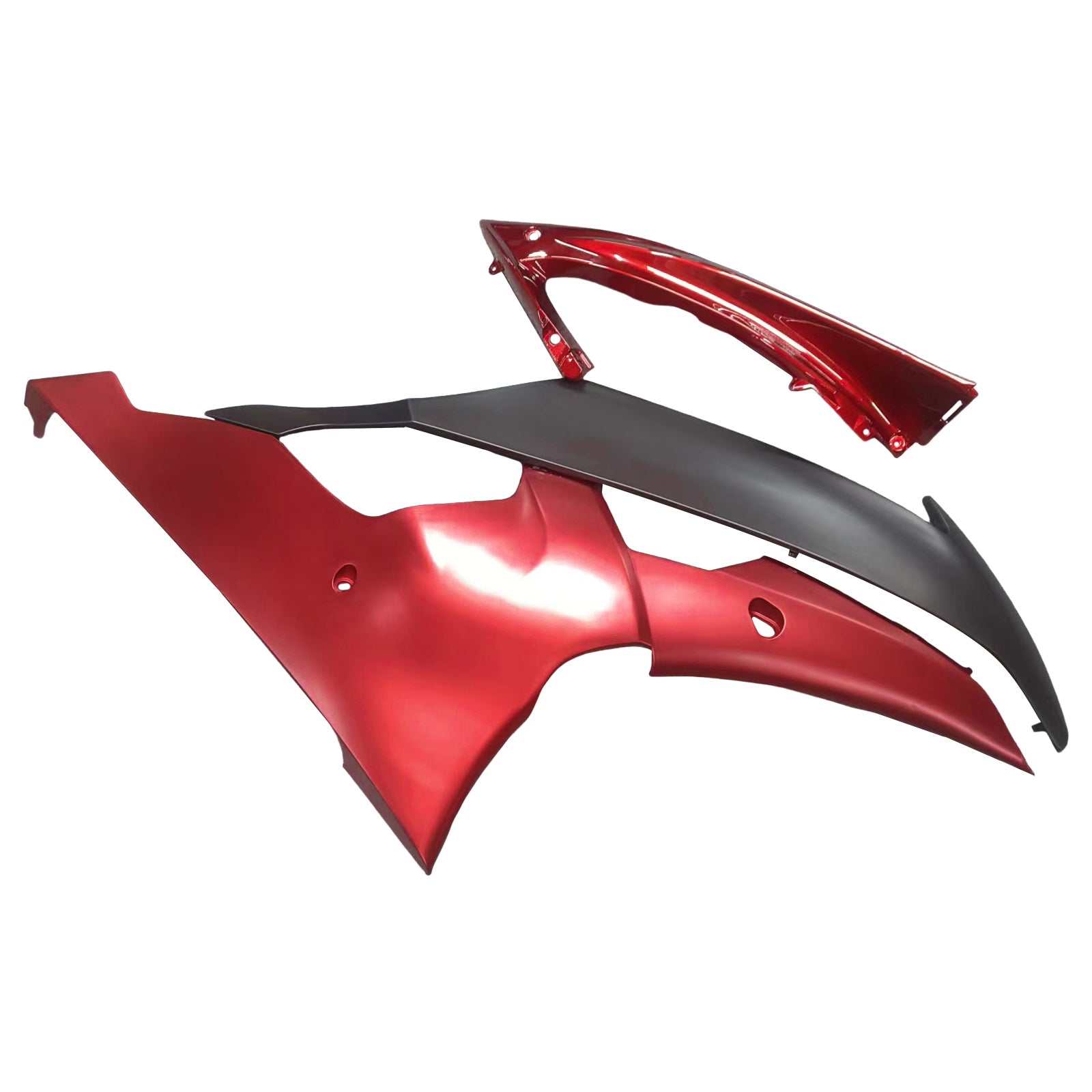 Amotopart 2008-2016 Yamaha YZF-R6 Matte Red Black Fairing Kit