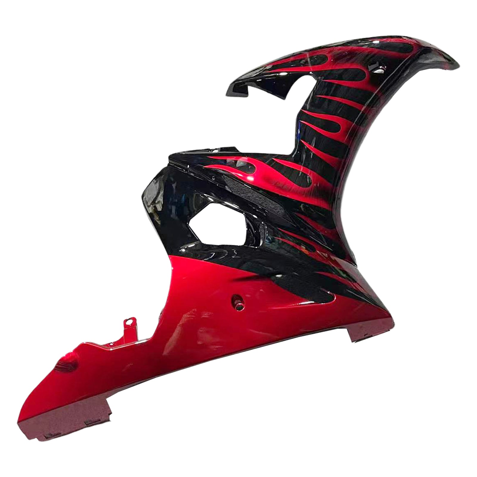 Amotopart 2005 Yamaha YZF R6 Fairing Red Flame Kit