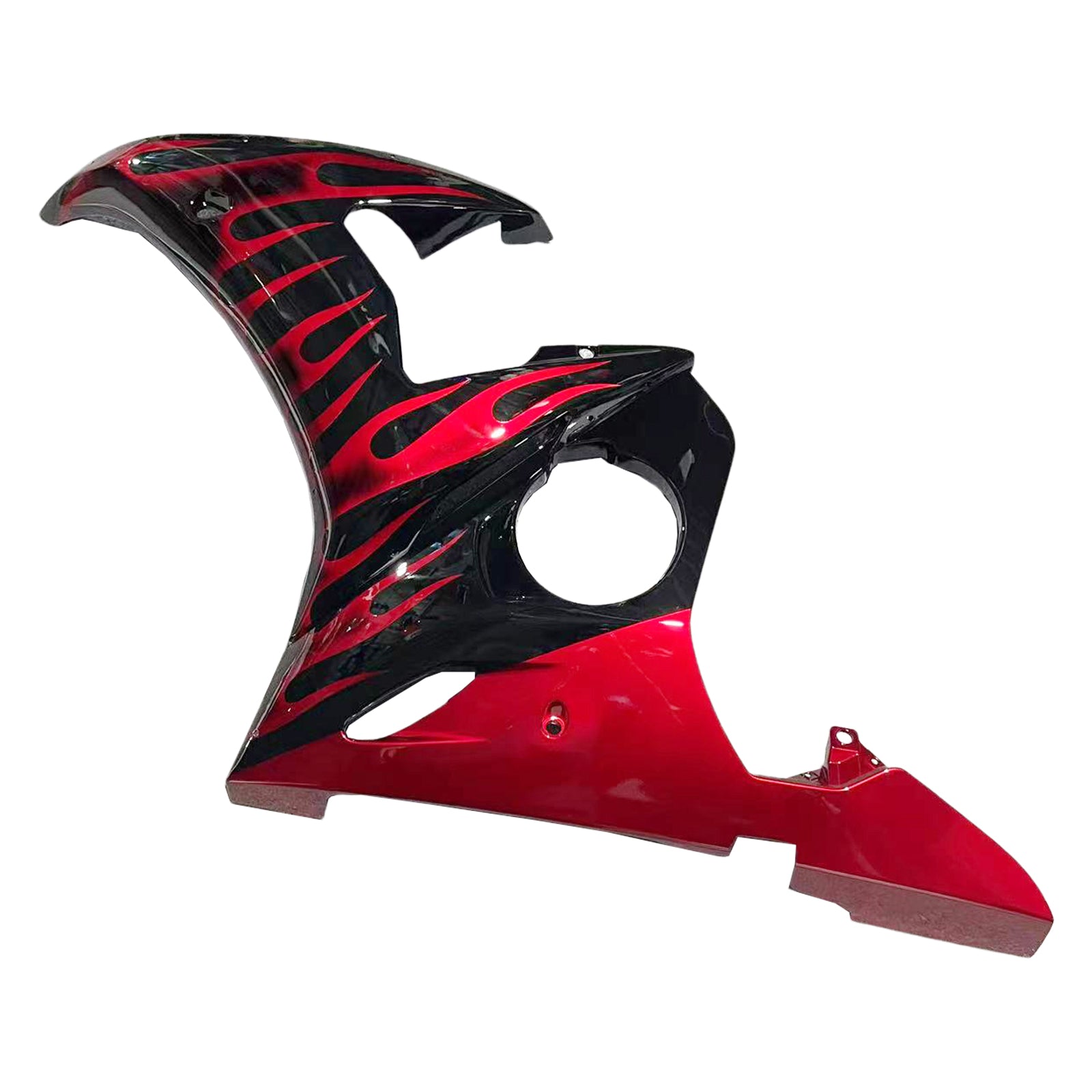 Amotopart 2005 Yamaha YZF R6 Fairing Red Flame Kit