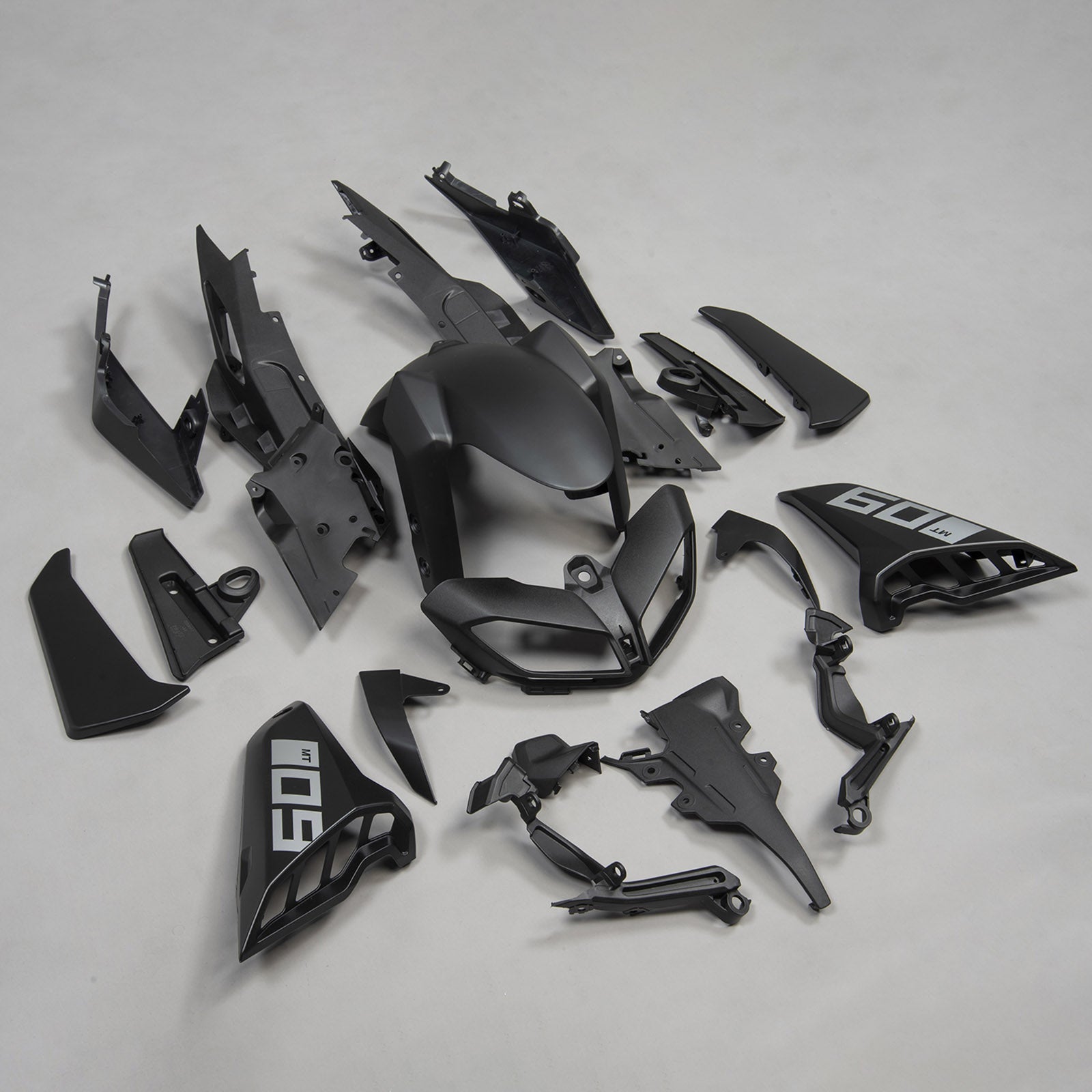 Amotopart 2017-2020 Yamaha MT-09 Black Fairing Kit