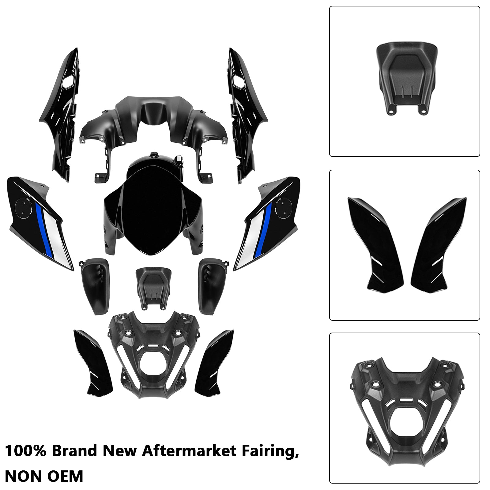 Amotopart 2021-2023 Yamaha MT 09 Fairing Kit