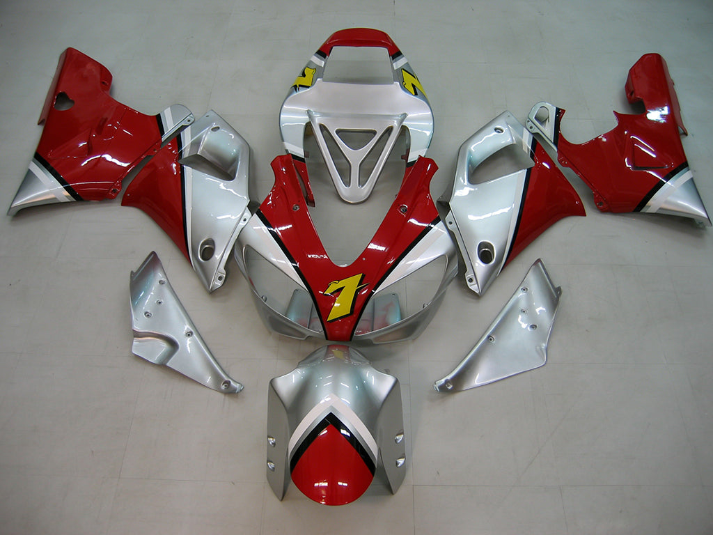 Amotopart 1998-1999 Yamaha YZF 1000 R1 Red&Sliver Fairing Kit