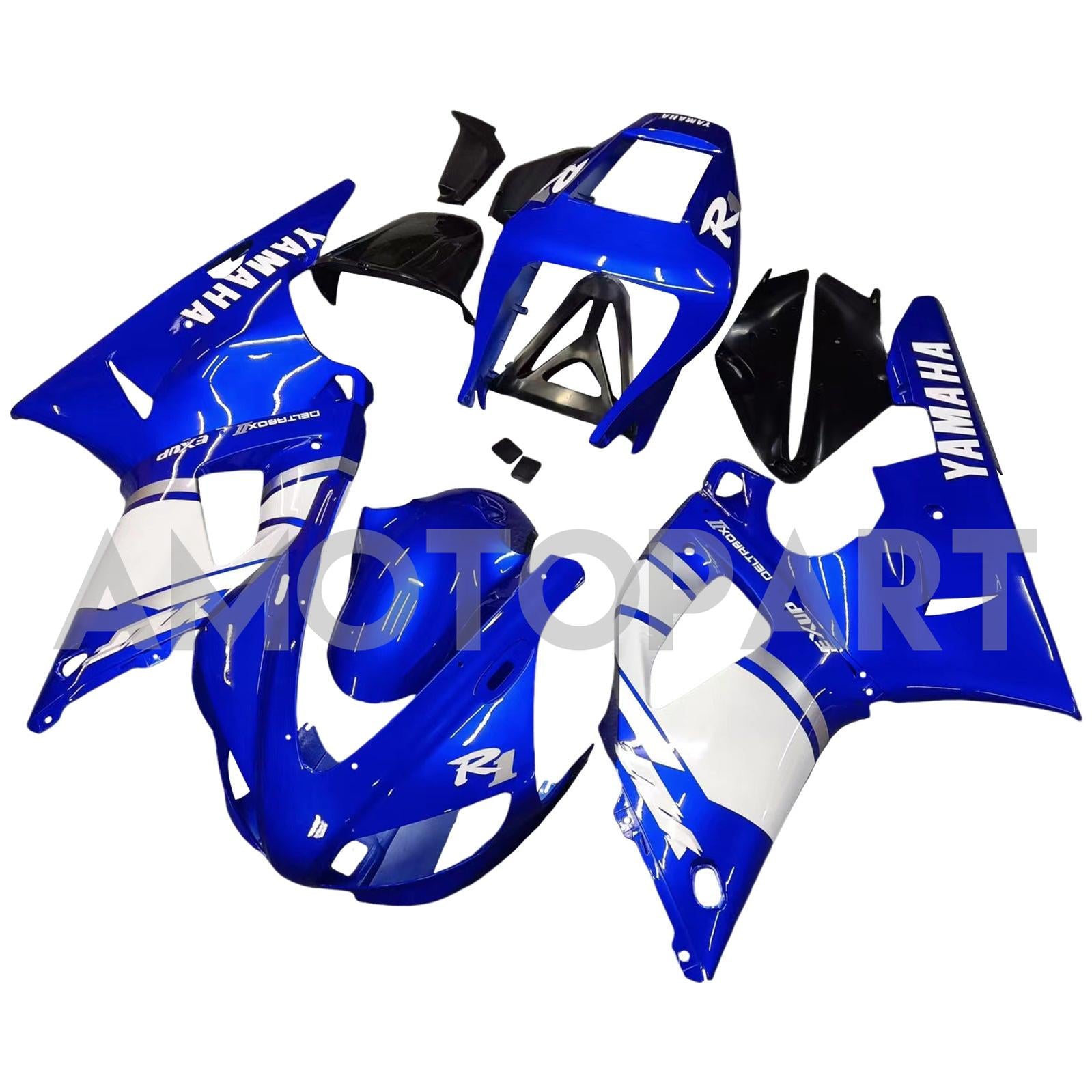 Amotopart 1998-1999 Yamaha R1 Fairing Blue Kit