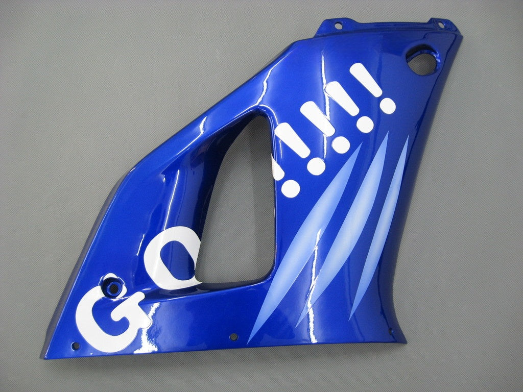Amotopart 1998–1999 Yamaha YZF 1000 R1 Blau&Verkleidungssatz im Stil 1 mit weißen Logos