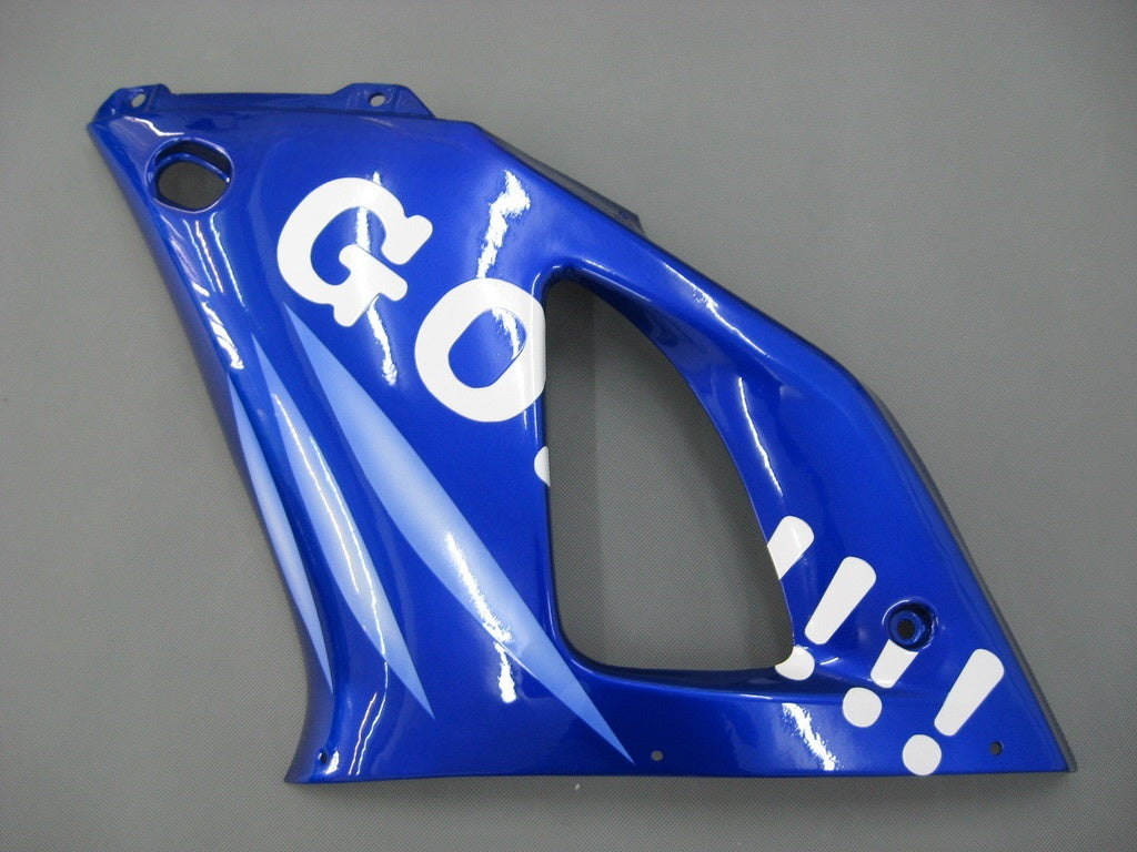 Amotopart 1998–1999 Yamaha YZF 1000 R1 Blau&Verkleidungssatz im Stil 1 mit weißen Logos