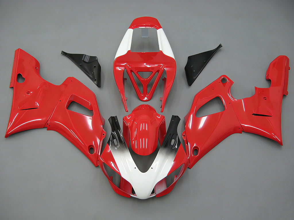 Amotopart 1998-1999 Yamaha YZF 1000 R1 Kit carena loghi rosso e bianco