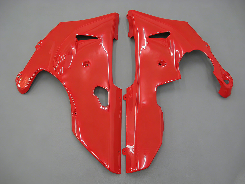 Amotopart 1998-1999 Yamaha YZF 1000 R1 Red & White Logos Fairing Kit