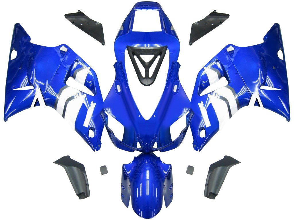 Amotopart 1998-1999 Yamaha YZF 1000 R1 Blue&White Style1 Fairing Kit